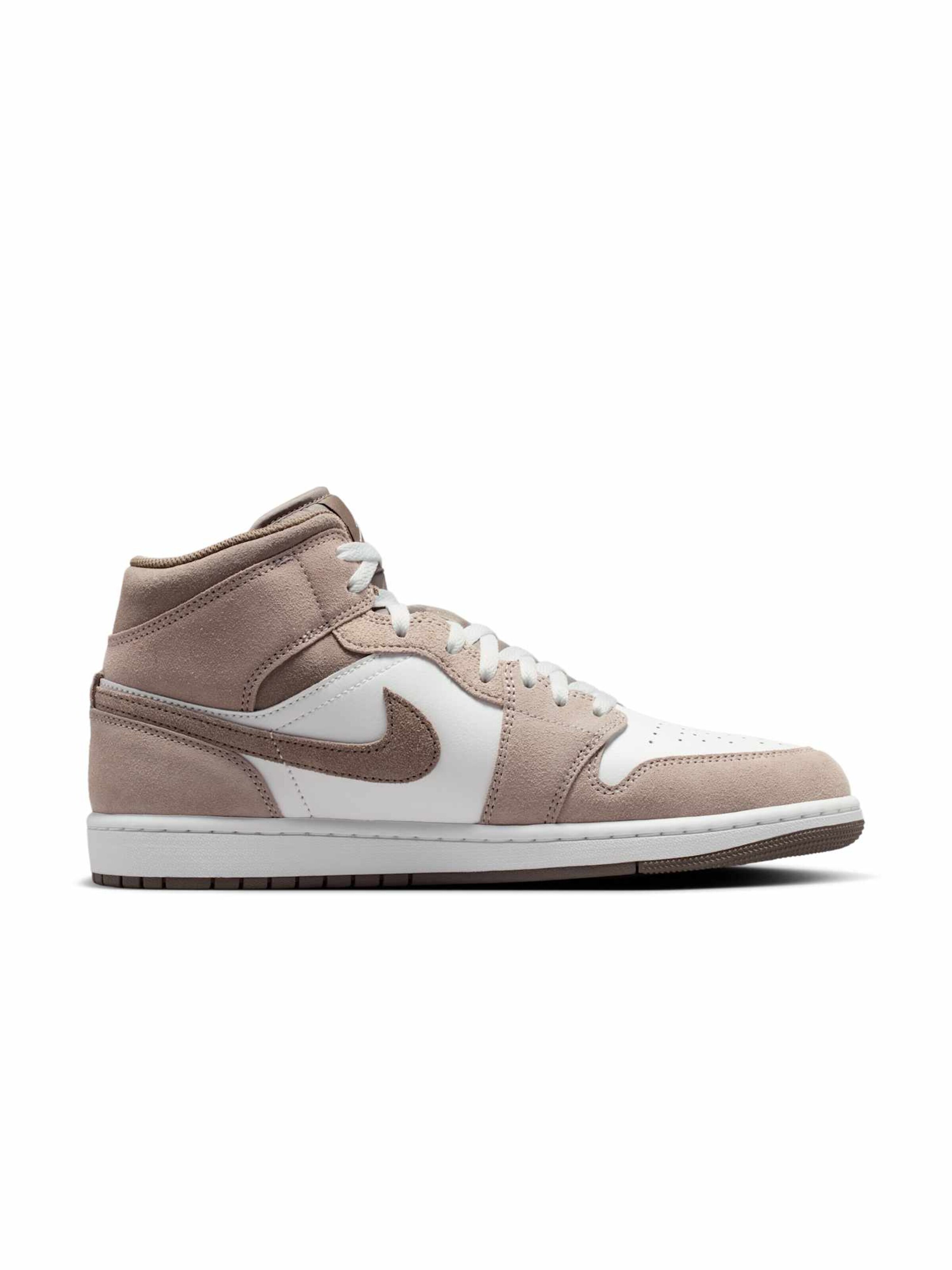 Jordan Športni čevelj 'Air Jordan 1 Mid Herrenschuh' | siva barva