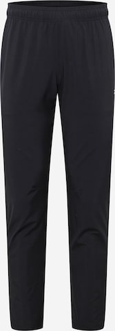 Reebok Tapered Workout Pants in Black: front