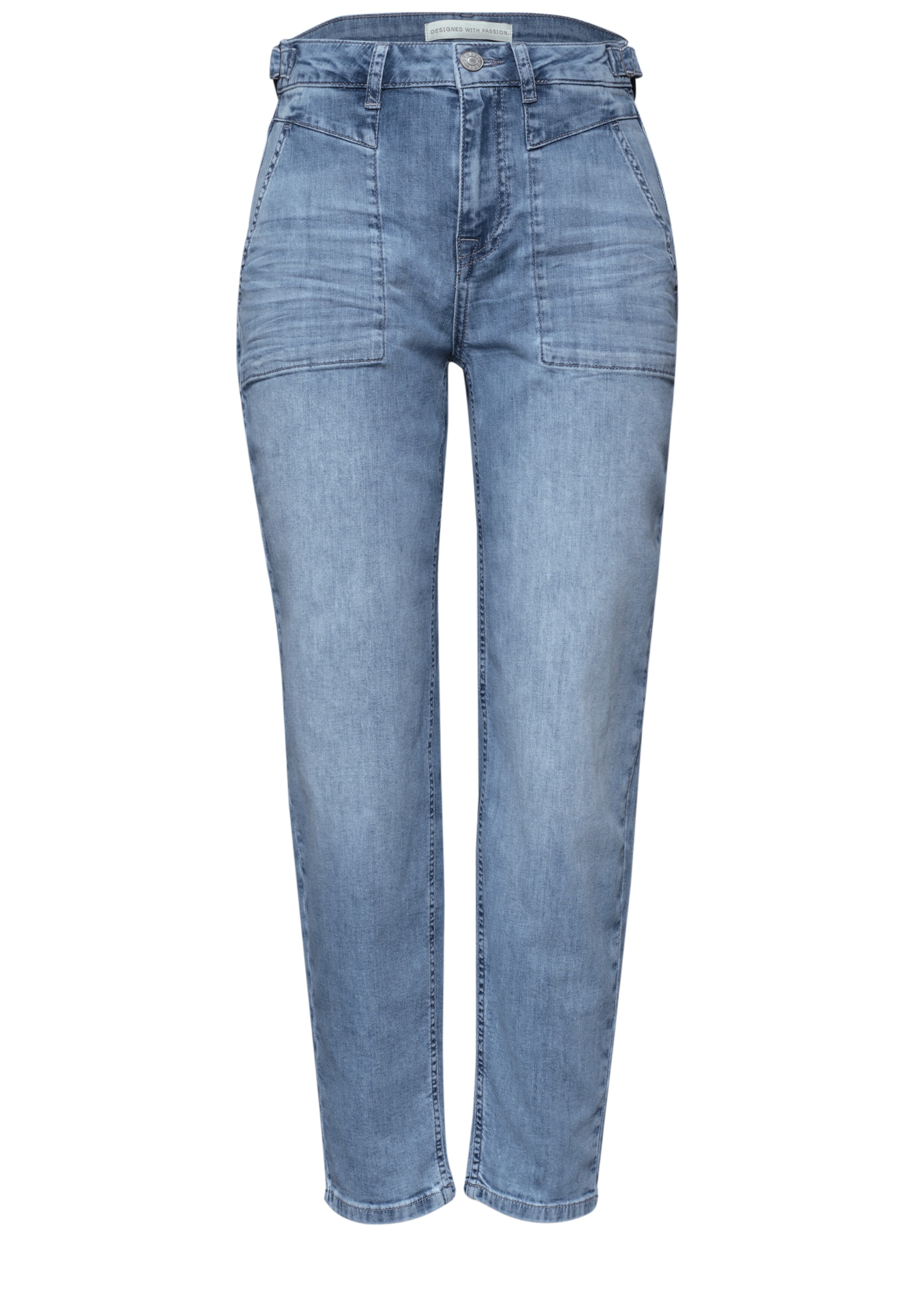 STREET ONE Loosefit Jeans in Blau: Vorderseite