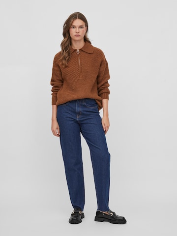 VILA Sweater 'Chinti' in Brown