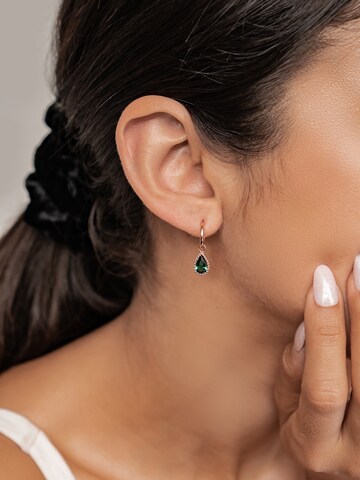 Hey Happiness Ohrringe 'May Birthstone' in Gold: Vorderseite