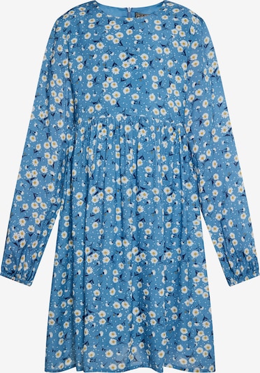 DreiMaster Vintage Robe en azur / bleu foncé / jaune / blanc, Vue avec produit