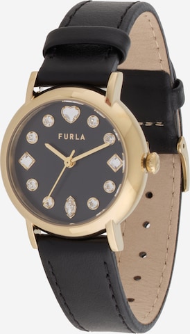 juoda FURLA Analoginis (įprasto dizaino) laikrodis 'Easy Shape': priekis