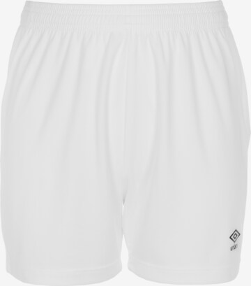 UMBRO Regular Workout Pants in White: front