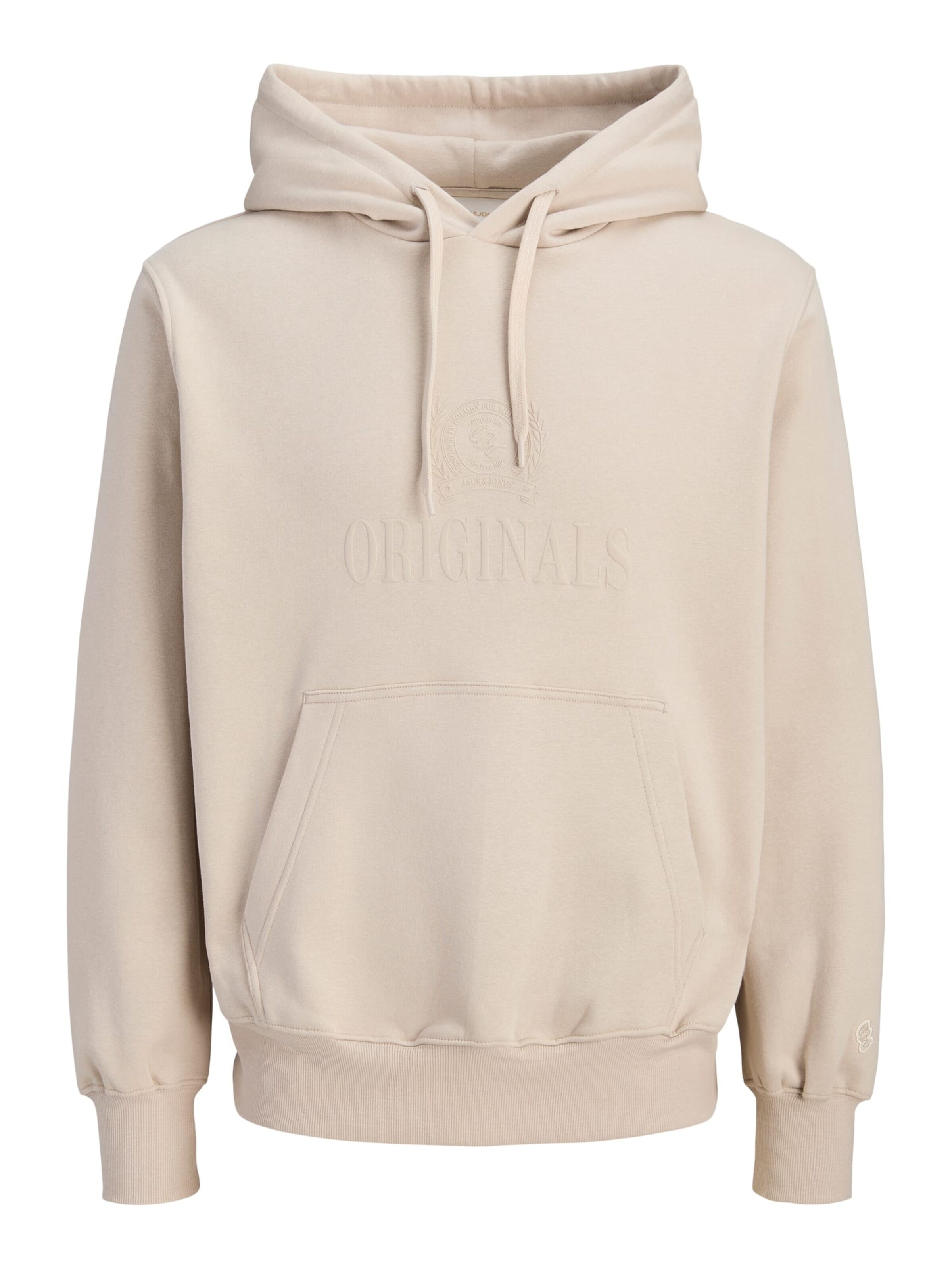 JACK & JONES Sweater 'FREDERIKSBERG' in Beige: front