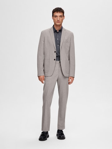SELECTED HOMME Slim fit Suit Jacket 'Delon' in Grey