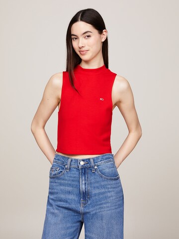 Tommy Jeans - Top en rojo: frente