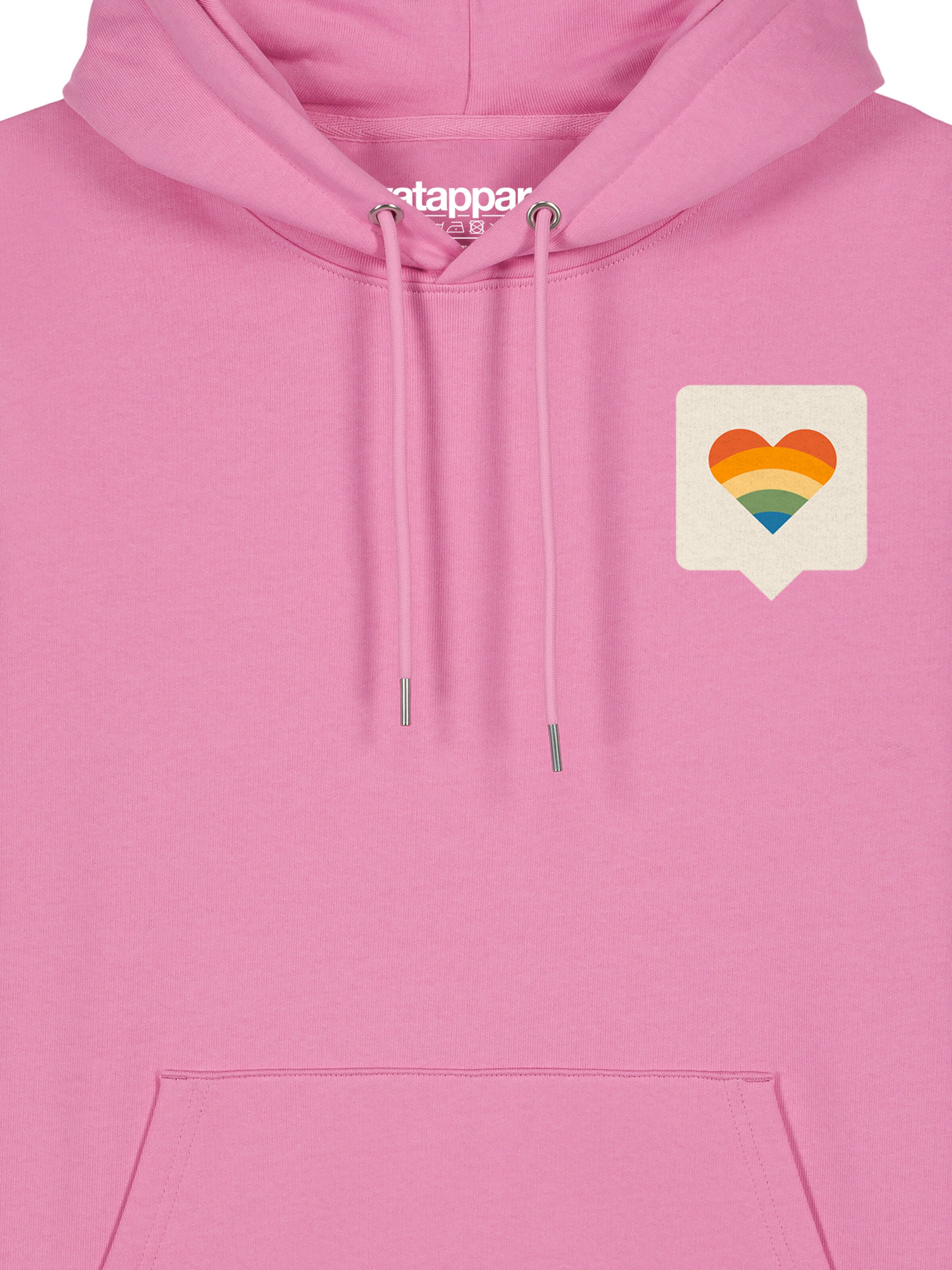 Watapparel Sweatshirt 'Von Herzen' in Roze