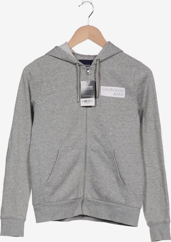 Calvin Klein Jeans Sweatshirt & Zip-Up Hoodie in XS in Grey: front