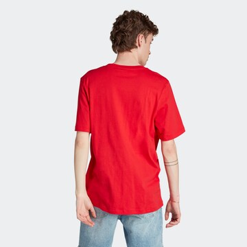 Tricou 'Trefoil Essentials' de la ADIDAS ORIGINALS pe roșu