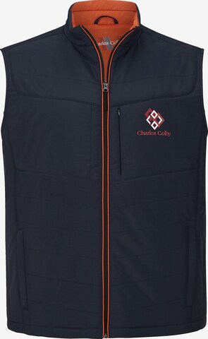 Charles Colby Bodywarmer ' Sir Sable ' in Blauw: voorkant