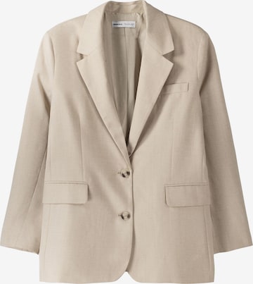 Blazer Bershka en beige : devant