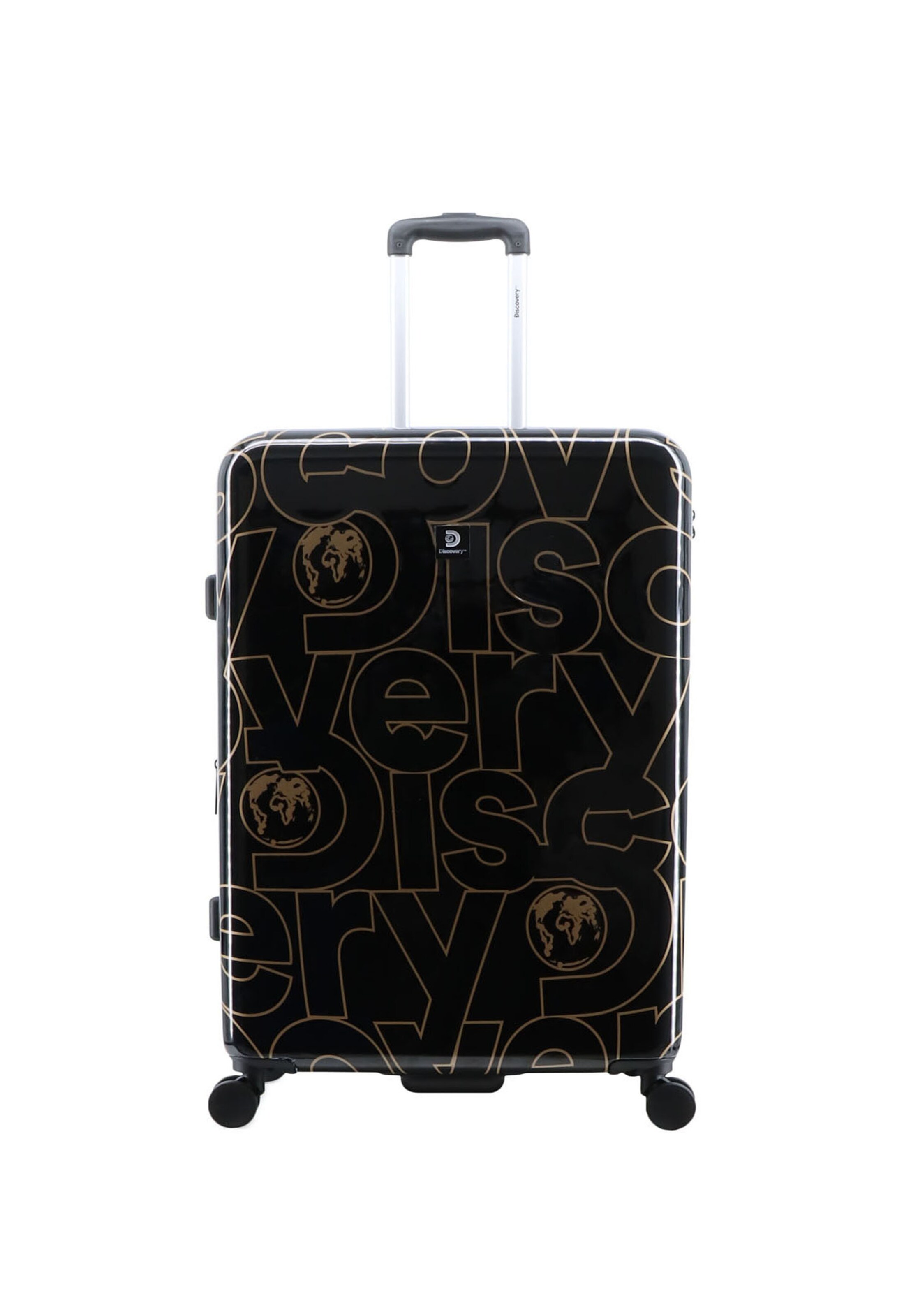 Discovery Suitcase 'Gold' in Black: front