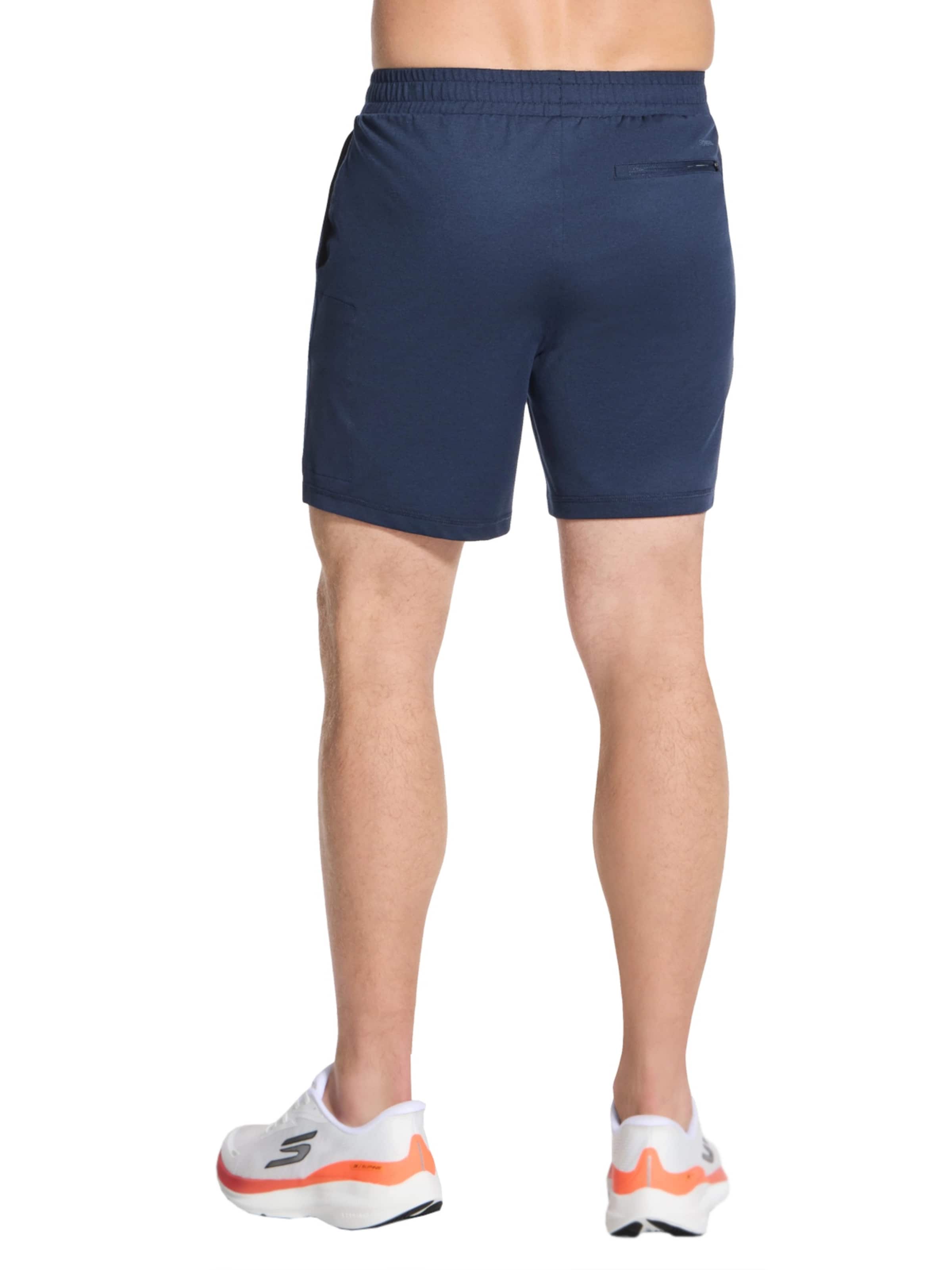 SKECHERS Regular Workout Pants 'Weekend 7' in Blue