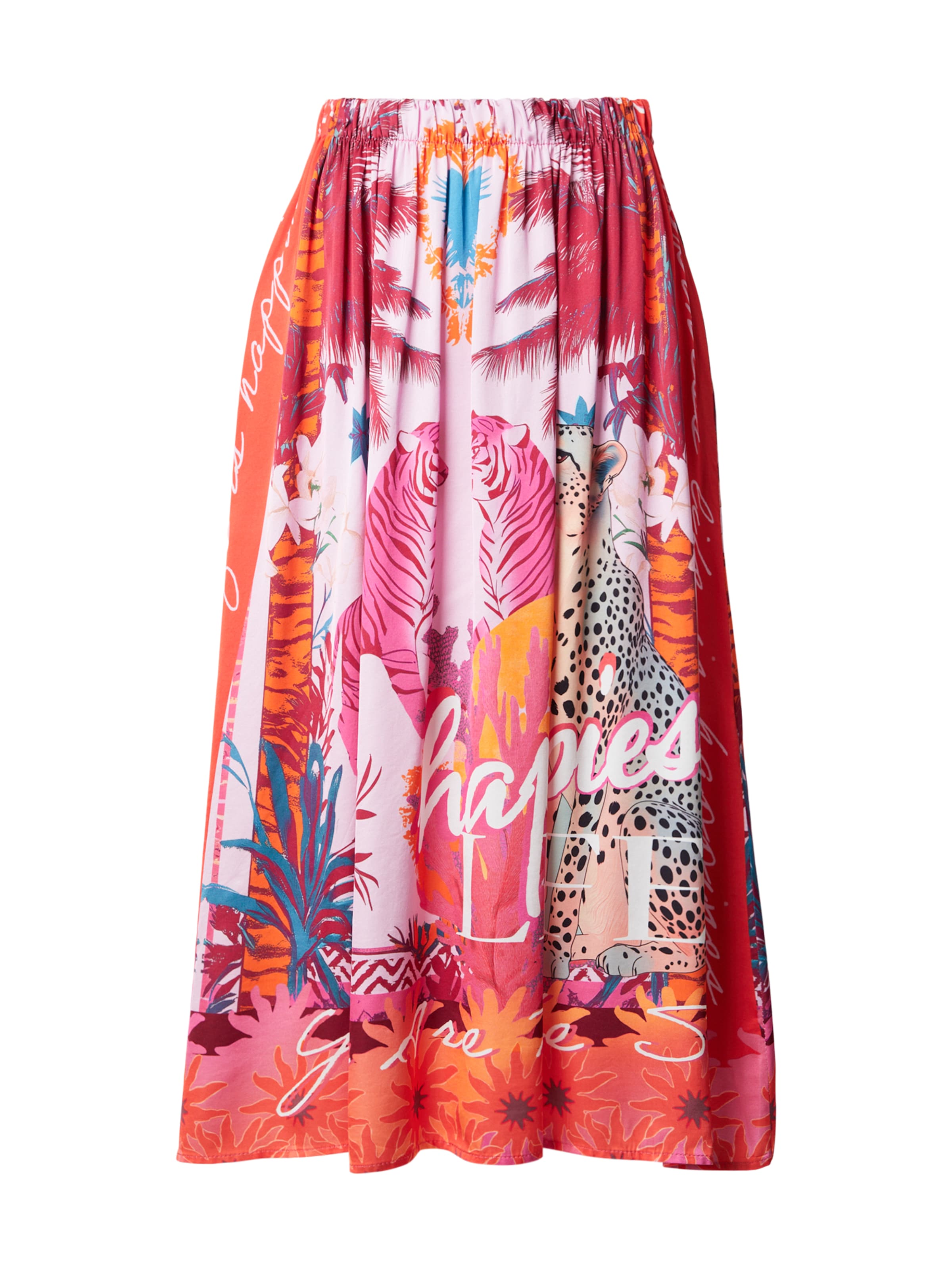 miss goodlife - Falda 'Tiger Heart' en rosa: frente