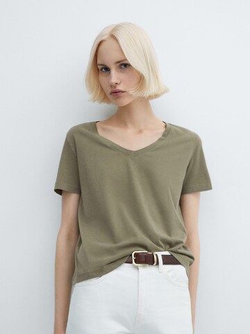 MANGO Shirt 'WASHAPI' in Groen: voorkant