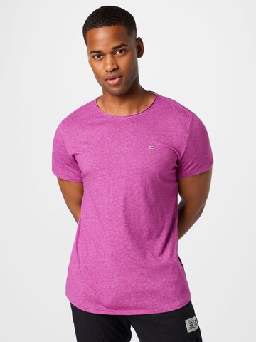 T-Shirt 'Jaspe' Tommy Jeans en violet : devant