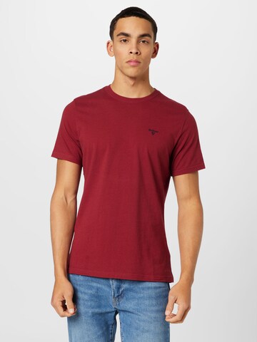 Barbour Shirt in Rood: voorkant