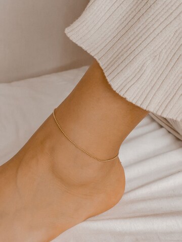 Hey Happiness Fußschmuck 'Bead Line' in Gold