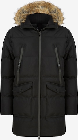 Threadbare Winter Jacket 'Renfield' in Black: front