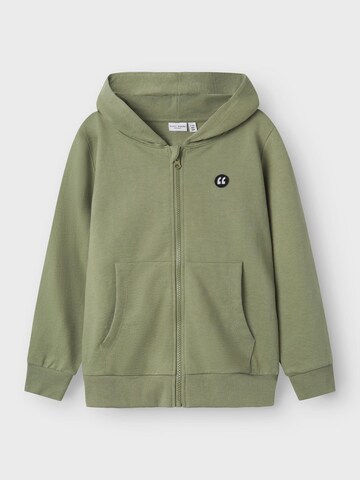 NAME IT Zip-Up Hoodie in Green