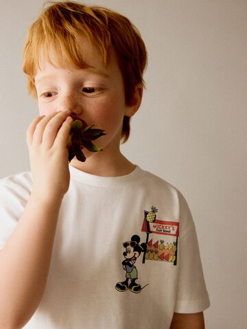 MANGO KIDS T-shirt 'MIMOUSE' i vit