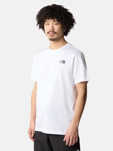 THE NORTH FACE Shirt 'Redbox' in White: front