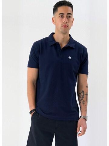 TEESHOPPEN - Ajuste regular Camisa ' Classic ' en azul: frente