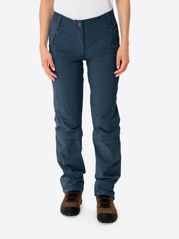 VAUDE Regular Outdoor Pants 'Farley' in Blue: front