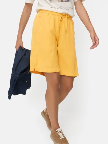 CAMEL ACTIVE Loosefit Bermuda Shorts mit Tunnelzug in Gelb