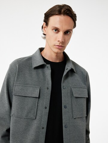 Koton Between-Season Jacket in Grey