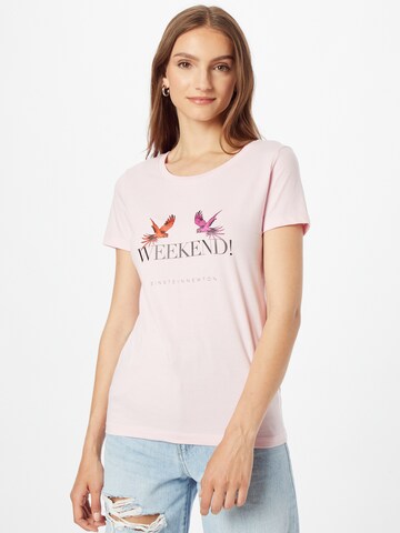 T-shirt 'Weekend' EINSTEIN & NEWTON en rose : devant