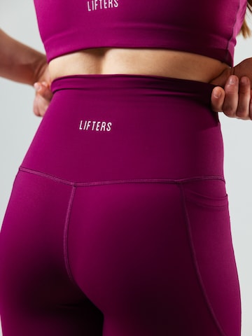 Lifters Slimfit Leggings 'Race Sport' in Lila