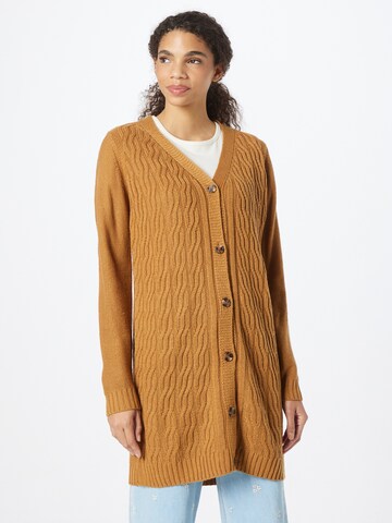 JDY Cardigan 'FORO' i brun: forside