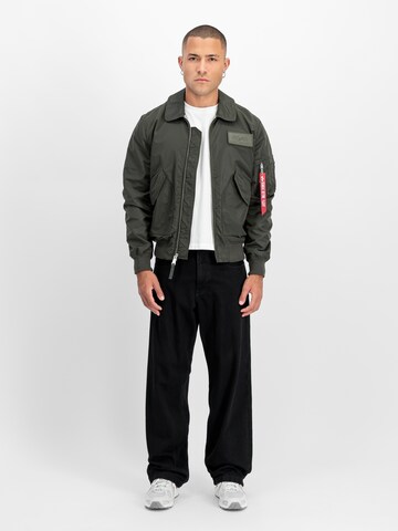 ALPHA INDUSTRIES Between-Season Jacket 'CWU-36/P' in Grey: front