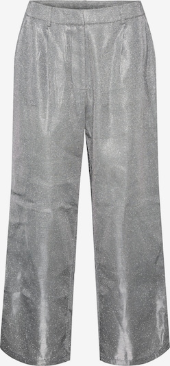 PIECES Pantalon 'GLITTY' en argent, Vue avec produit