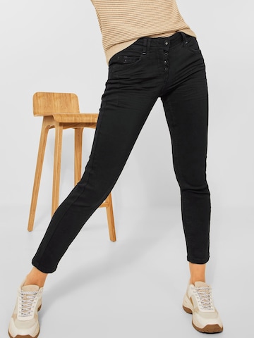 CECIL Skinny Jeans 'Scarlett' in Black: front