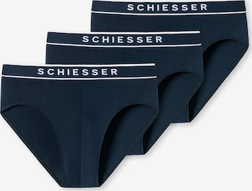 SCHIESSER Slipy – modrá: přední strana