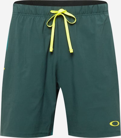 Pantaloni sport OAKLEY pe galben / verde smarald / verde jad, Vizualizare produs