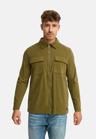 INDICODE JEANS Regular fit Overhemd 'Nemoto' in Groen: voorkant
