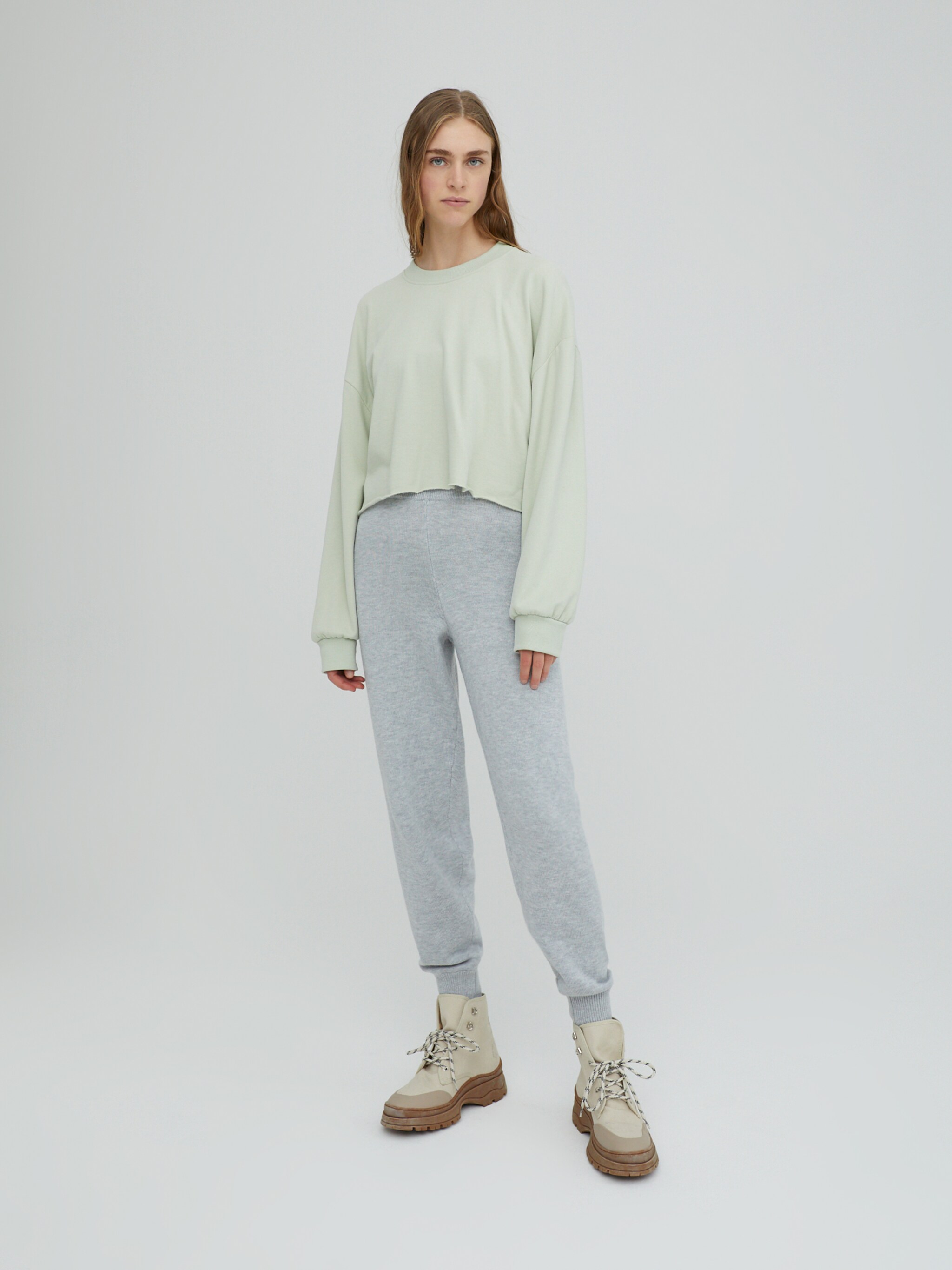 EDITED Produits Pantalon 'Giona' gris clair