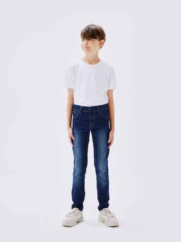 NAME IT - Skinny Vaquero 'Theo' en azul: frente