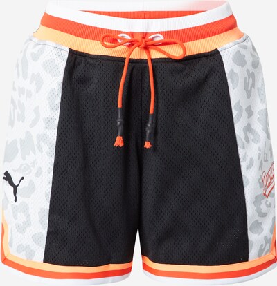 PUMA Pantalón deportivo en gris / naranja / rojo / negro, Vista del producto