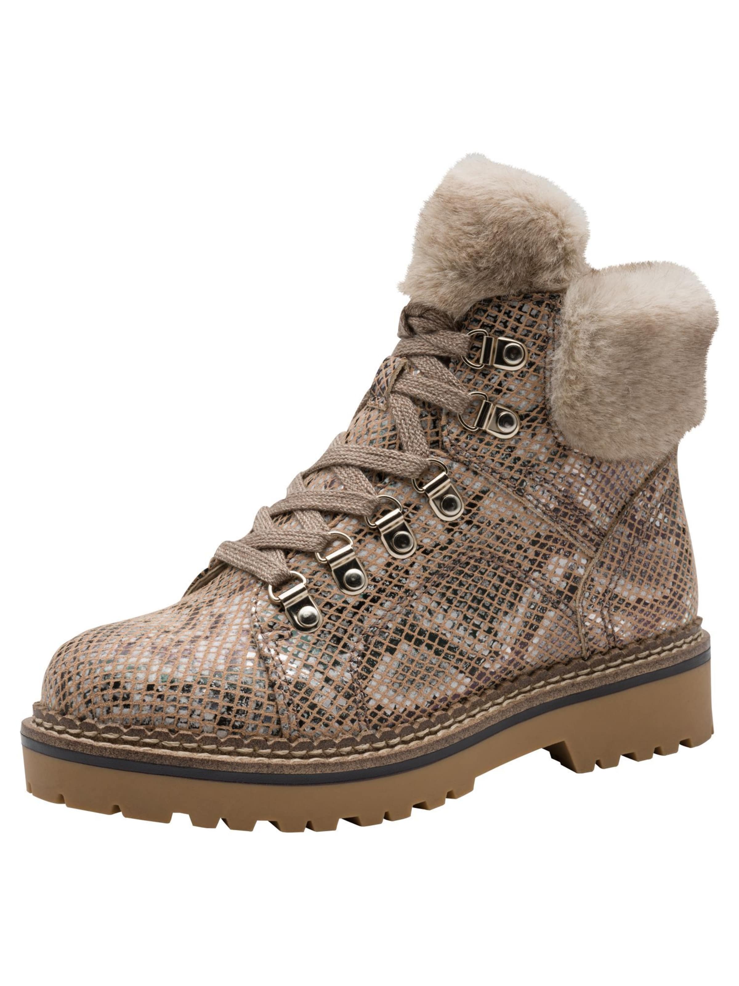 Bottines à lacets Tamaris en beige : devant