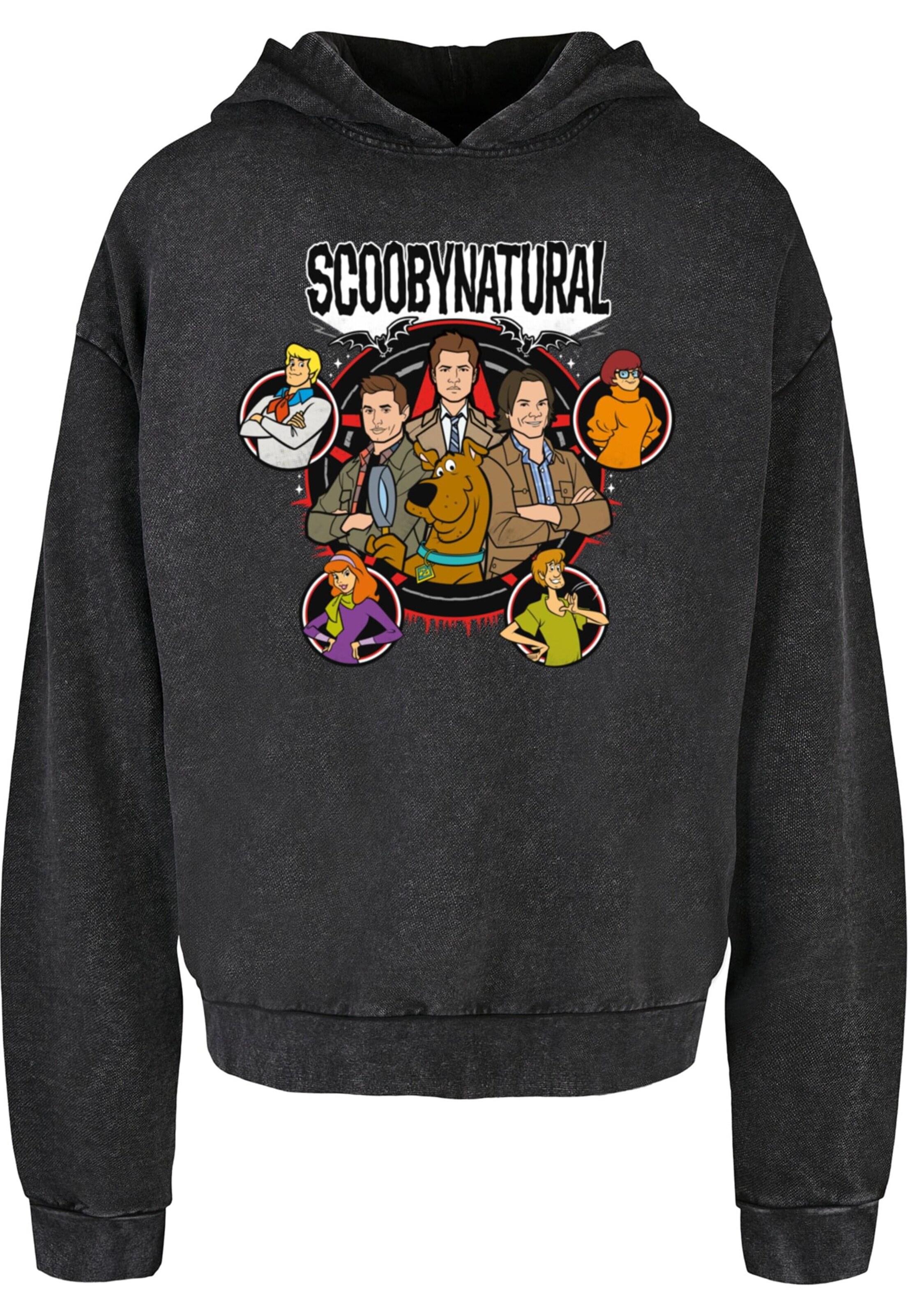 ABSOLUTE CULT Sweatshirt 'Scooby - Natural Characters' in Schwarz: Vorderseite