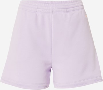 Champion Authentic Athletic Apparel - Calças em roxo: frente