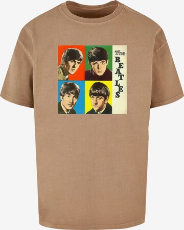 Merchcode Shirt 'Beatles' in Beige: voorkant