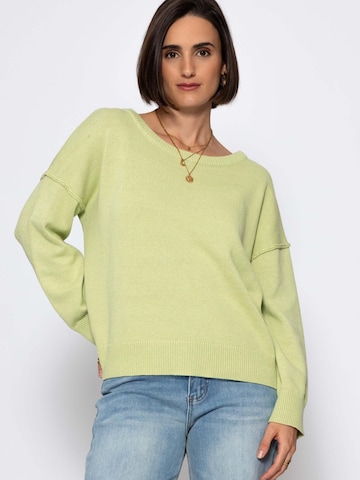 SASSYCLASSY Oversized Sweater in Green: front