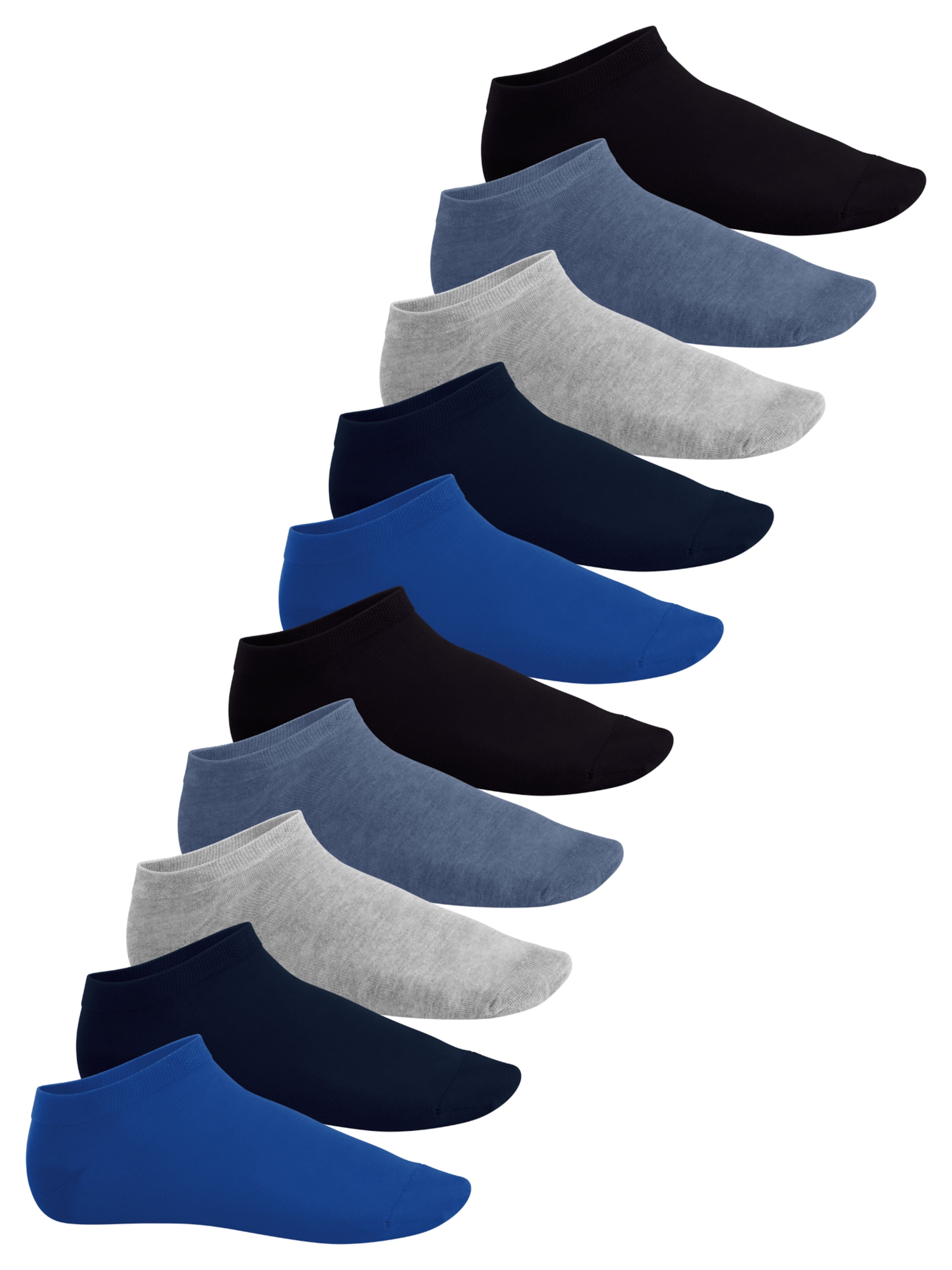 footstar Füßlinge 'EVERYDAY!'‌‌‌‌ in Blau: Vorderseite