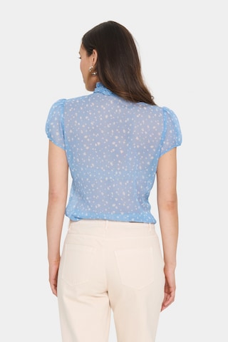 SAINT TROPEZ Bluse 'Lilja ' in Blau